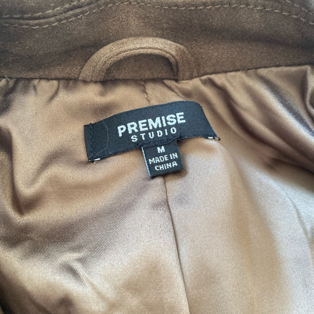 Suede cropped jacket - Picture 6 of 6